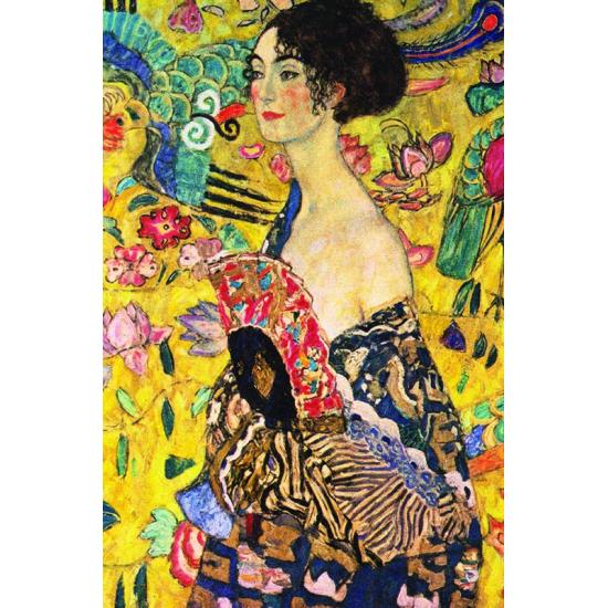 Puzzle Or Femme avec Éventail 1000 Pièces