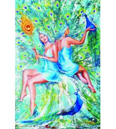 Puzzle Paons dorés 1000 pièces