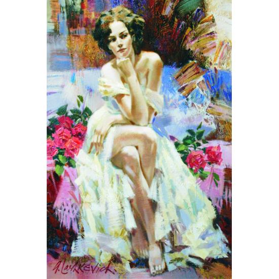 Puzzle Roses Dorées 1500 Pièces