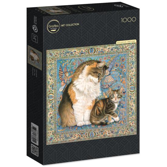 Puzzle Grafika Agneatha et Avril sur un tapis persan 1000 Pcs Puzzle Grafika Agneatha et Avril sur un tapis persan 1000 Pcs