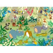 Puzzle Grafika Animaux de la Jungle 2000 Pièces