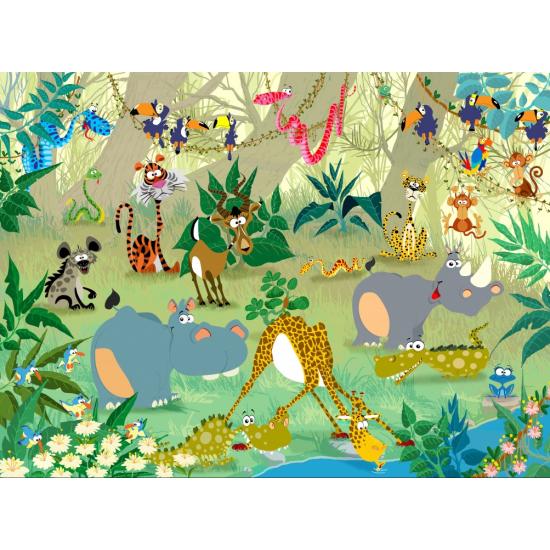 Puzzle Grafika Animaux de la Jungle 2000 Pièces