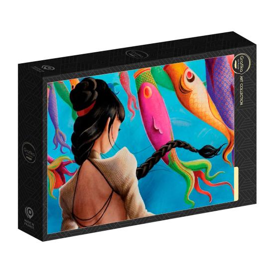 Puzzle Grafika Drapeaux Koinoboris 1000 Pièces