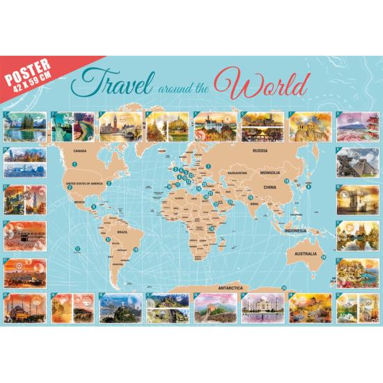 Puzzle Grafika Voyage autour du monde 48000 pièces
