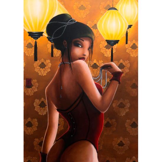 Puzzle Grafika Lampe à Huile Chinoise 1000 Pièces