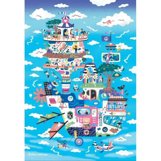 Puzzle Grafika Maison Volante 1000 Pieces