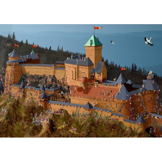 Puzzle Grafika Château de Haut-Koenigsbourg de 1000 Pcs Puzzle Grafika Château de Haut-Koenigsbourg de 1000 Pcs