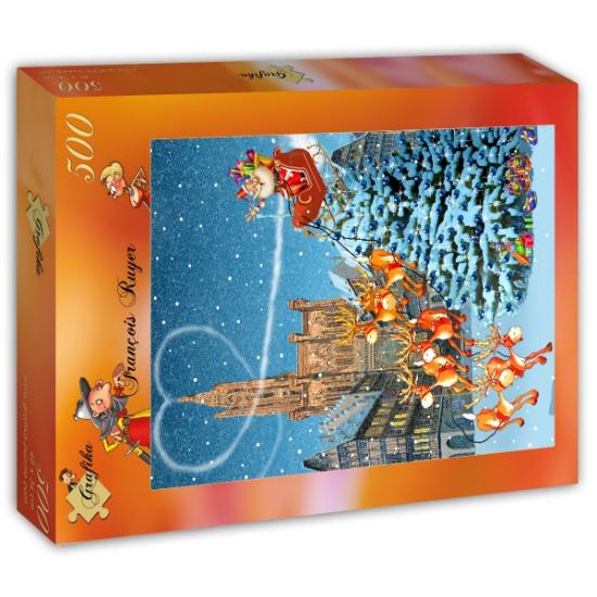 Grafika Puzzle Cathédrale de Strasbourg à Noël 500 pièces