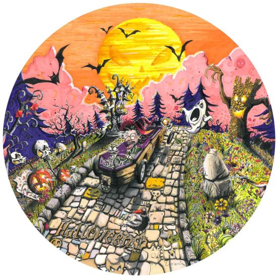 Puzzle circulaire Grafika Halloween 501 Pièces
