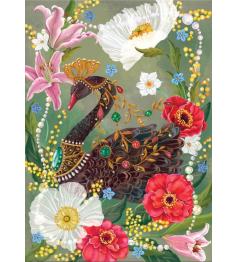 Puzzle Grafika Cygne Noir Et Perles 500 Pieces