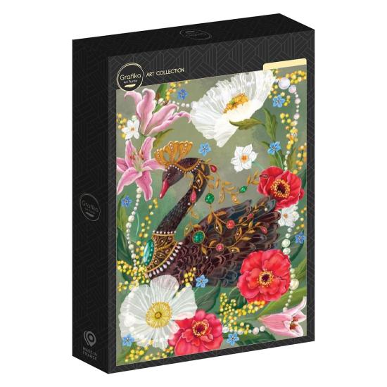 Puzzle Grafika Cygne Noir Et Perles 500 Pieces