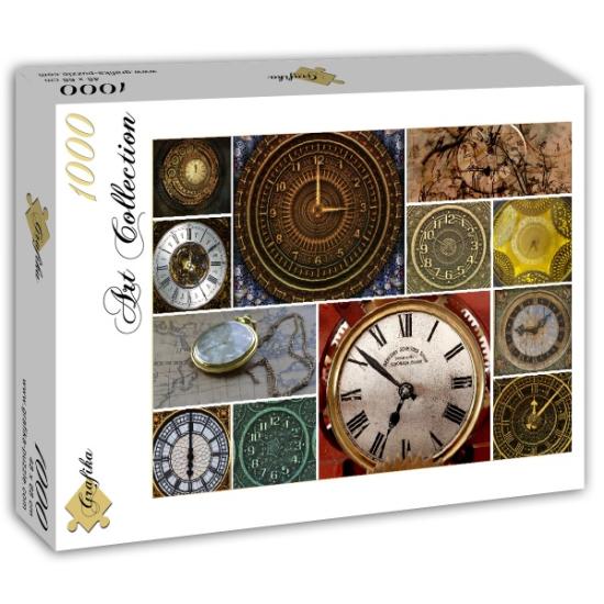 Puzzle Grafika Collage de Montres de Poche 1000 Pièces