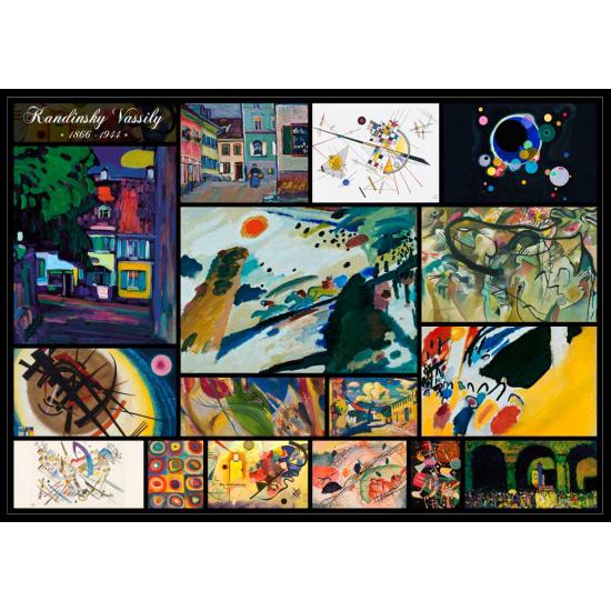 Wassily Kandinsky Grafika Collage Puzzle 1000 pièces