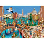 Puzzle Grafika Lapins à Venise 2000 Pièces