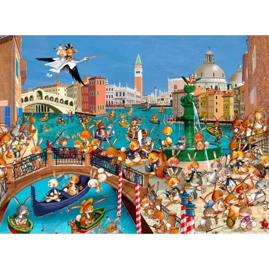 Puzzle Grafika Lapins à Venise 2000 Pièces Puzzle Grafika Lapins à Venise 2000 Pièces