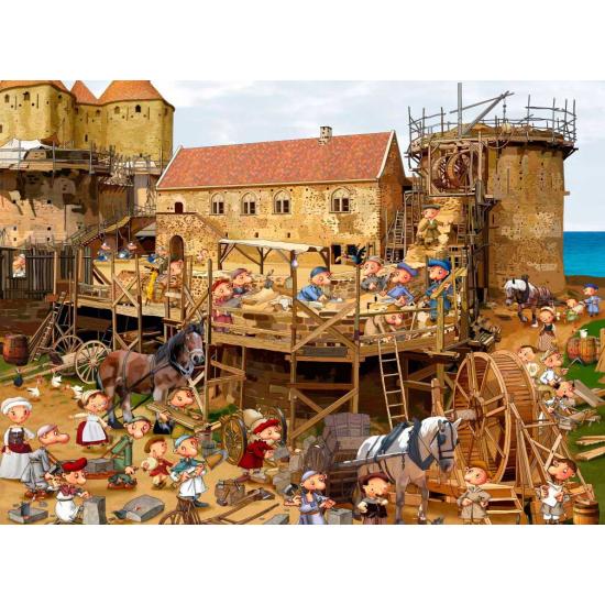Puzzle Grafika Construire le Château de 2000 Pzs