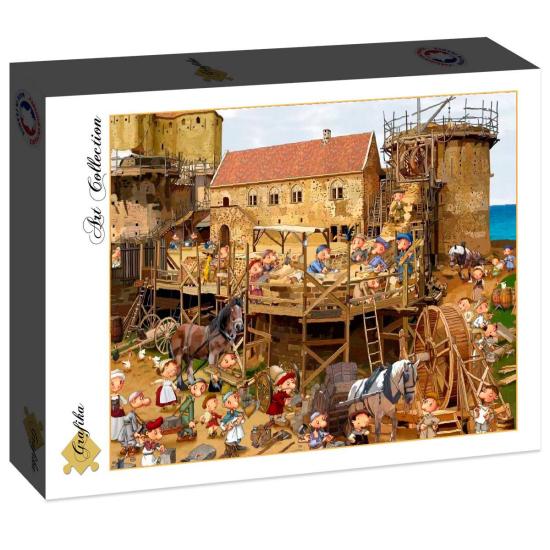 Puzzle Grafika Construire le Château de 2000 Pzs