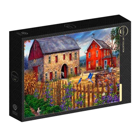 Puzzle Grafika Le Chant des oiseaux Bleus de 1000 Pcs