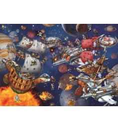 Puzzle Grafika Bataille Spatiale de 1000 Pcs