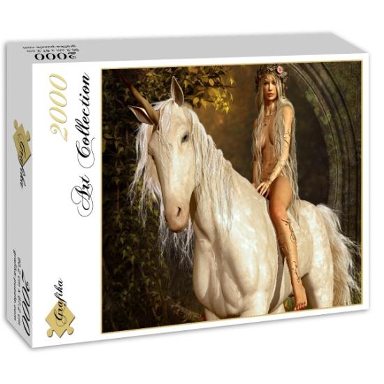 Puzzle Grafika La Fée et la Licorne 2000 Pièces