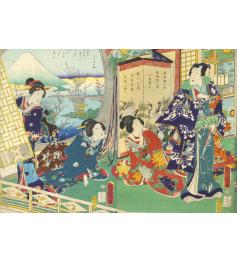 Puzzle Grafika Prince Genji Visitant Le Mont Fuji 1000 Pieces
