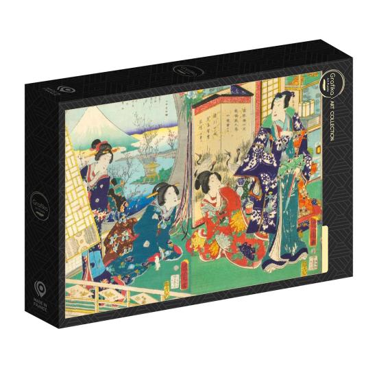 Puzzle Grafika Prince Genji Visitant Le Mont Fuji 1000 Pieces