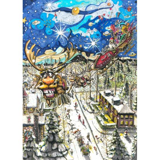 Puzzle Grafika La Tournée Du Père Noël 1000 Pcs