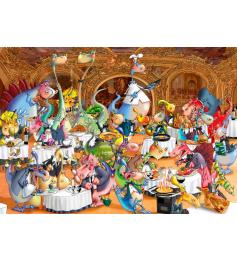Grafika Puzzle Dragon Restaurant 2000 Pièces