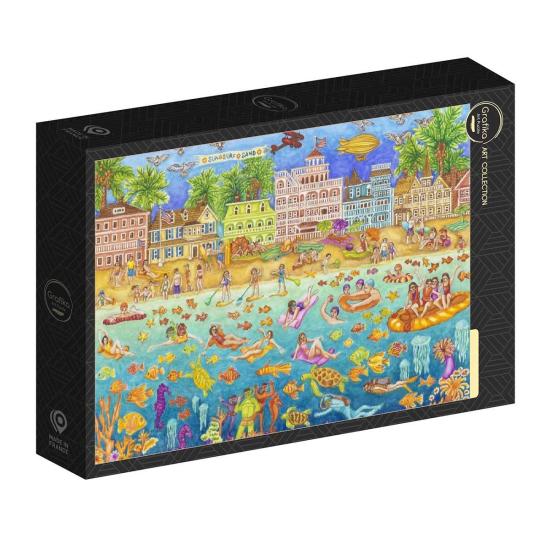Puzzle Grafika Baignade Tropicale 1000 Pieces