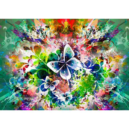 Grafika Puzzle Fleurs de printemps et papillons 1000 pièces