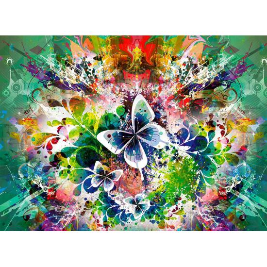 Puzzle Grafika Fleurs printanières et papillons 3000 pièces