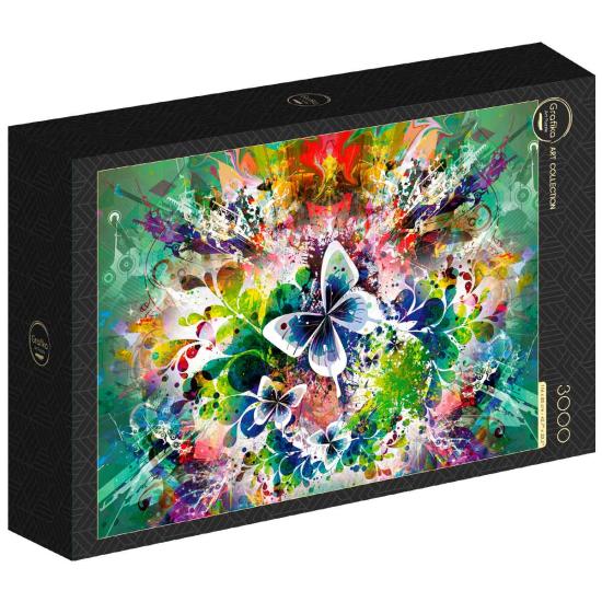 Puzzle Grafika Fleurs printanières et papillons 3000 pièces