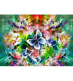 Grafika Puzzle Fleurs de printemps et papillons 1500 pièces