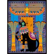 Grafika Puzzle Chat égyptien en bleu 2000 pièces