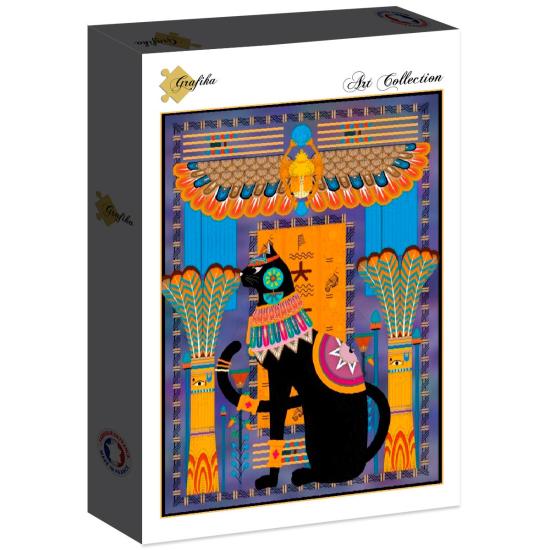 Grafika Puzzle Chat égyptien en bleu 2000 pièces