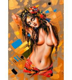 Puzzle Grafika Belle Fille Nue de 1000 Pieces