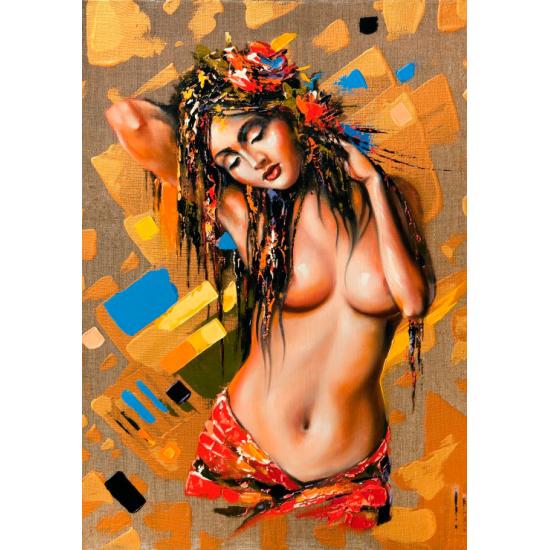 Puzzle Grafika Belle Fille Nue de 1000 Pieces