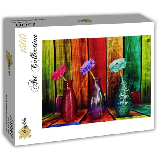Puzzle Grafika Vases Colorés 1500 Pièces