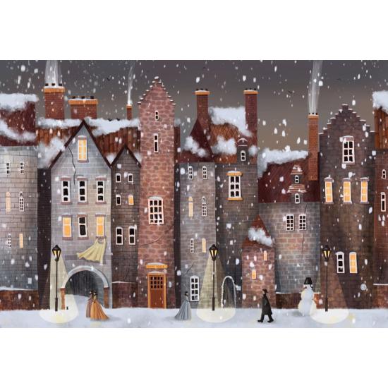 Puzzle Grafika La Ville Sous La Neige 1000 Pcs