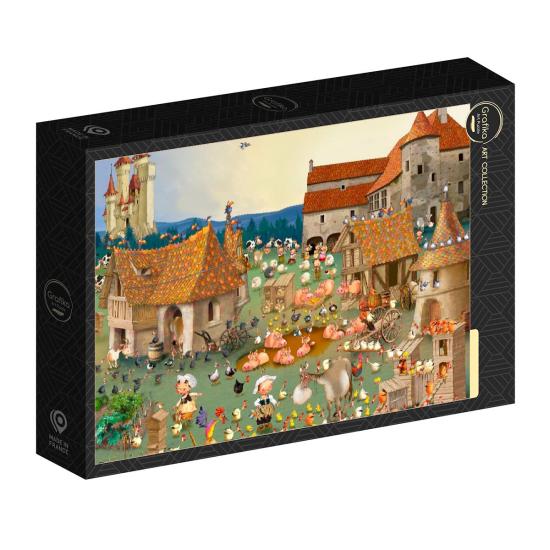 Puzzle Grafika La Ferme et le Château de 1000 Pieces