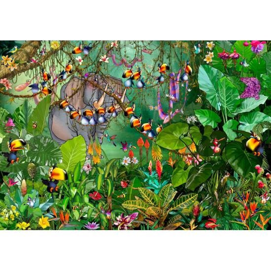 Puzzle Grafika La Jungle de 1000 Pieces Puzzle Grafika La Jungle de 1000 Pieces