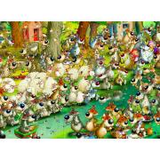 Puzzle Grafika Les moutons et les loups 2000 pièces