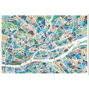Puzzle Grafika Carte De Nantes 1000 Pieces