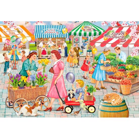 Puzzle Grafika Marché De Printemps De Smallburg 1000 Pieces