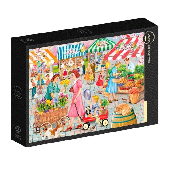Puzzle Grafika Marché De Printemps De Smallburg 1000 Pieces
