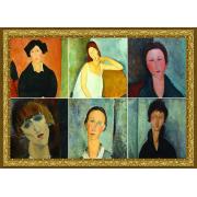 Puzzle Grafika Modigliani en Collage1500 Pièces