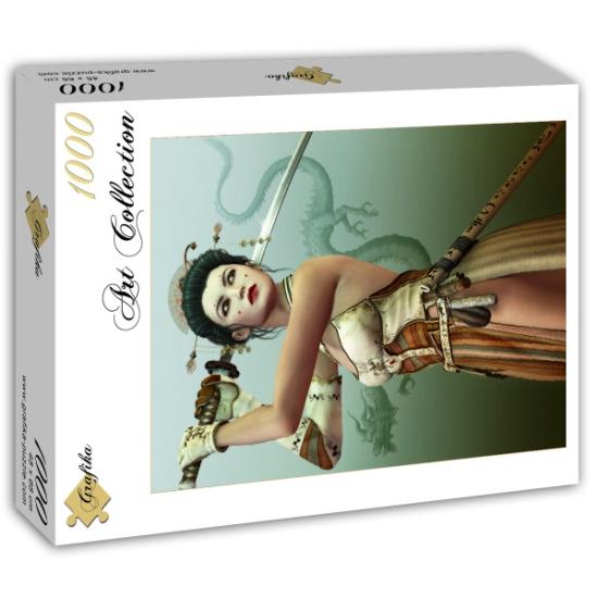 Puzzle Grafika Femme Samouraï 1000 Pièces