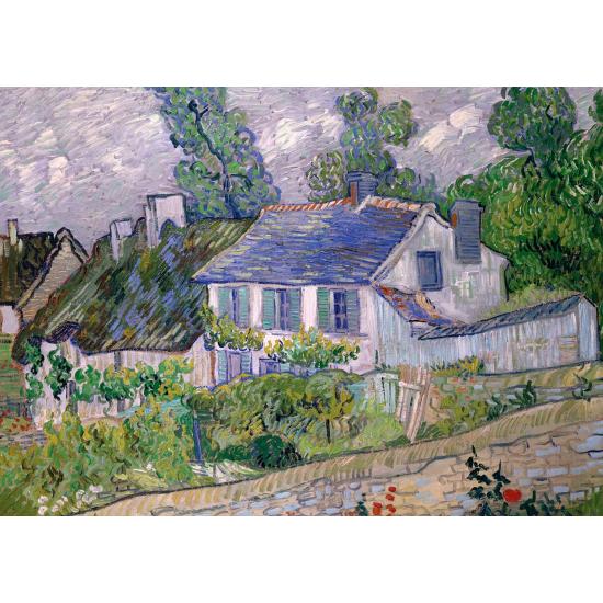 Puzzle Grafika Nuit étoilée et Maison à Auvers 2x500 pièces