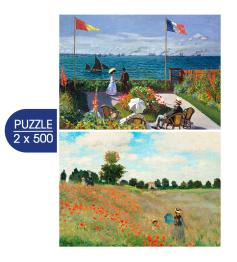 Puzzle Grafika Terrasse à St Adresse et Coquelicots 1000 pièces