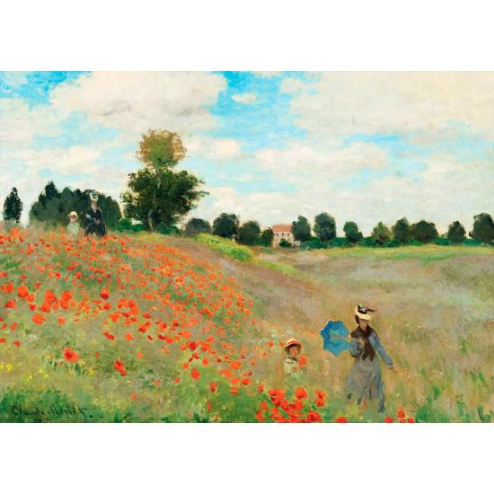 Puzzle Grafika Terrasse à St Adresse et Coquelicots 2x500 pièces